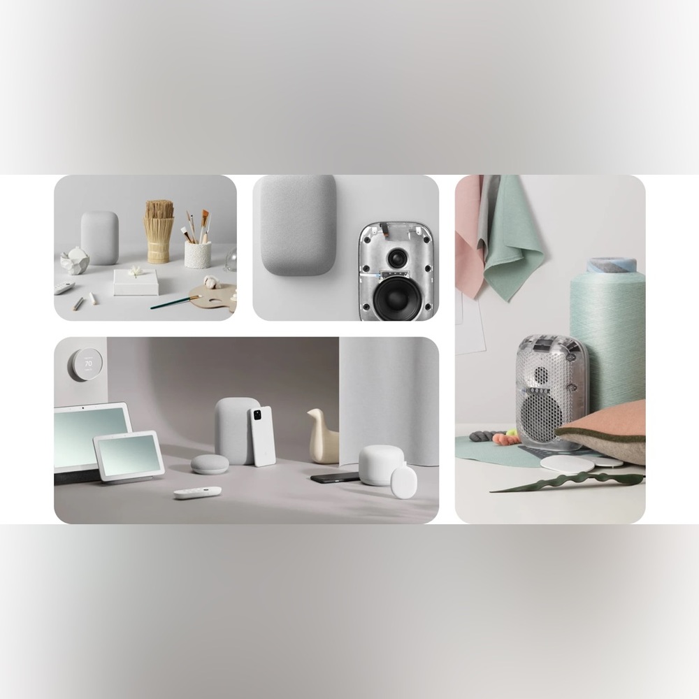 Google Nest Audio (Chalk) - Picture 2 of 5